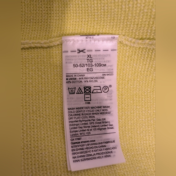 NWT Banana Republic Balloon Sleeve Knit 42%Cotton lime green Sweater Top Size XL - Picture 10 of 12